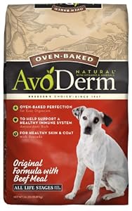 AvoDerm Natural Oven-Baked Original Beef Dry Dog Food, 24 lb