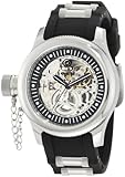 Invicta Women's 1824 Russian Diver Mechanical Silver Skelton Dial Black Polyurethane Watch Invicta Women's 1824 Russian Diver Mechanical Silver Skelton Dial Black Polyurethane Watch