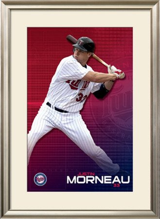 Minnesota Twins - Justin Morneau Framed Poster Print, 33x45