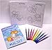Nici 28704 - Malbuch mit 10 Filzstiften, Little Wingels