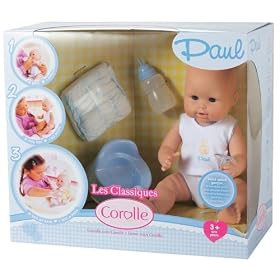 Click here to buy Corolle Special Feature Baby Doll Paul Drink-and-Wet Bath Baby - 14 Doll by Corolle.