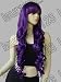 Long Big Spiral Curl Dark Purple Cosplay Wig 85cm + Free Wig Cap
