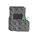 A Set of 4 Universal Fit Animal Print Carpet Floor Mats for Cars / Truck - Cheetah black& white