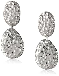 Zina Sterling Silver Flat Ripple Earrings