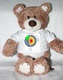 Teddy Bear with crust, cross section, science, molten outer core, solid inner core, earth, mantle, globe t-shirt