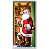 Beistle 20012 Santa Door Cover, 30" x 5'