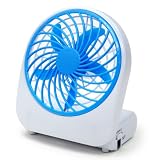 単1型電池・USB電源対応 ポータブル扇風機 単3アダプタセット RF-R1008BL