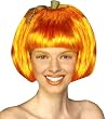 Adult Pumpkin Spice Wig - Adult Std.