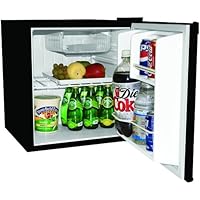 Haier HNSB02BB 1-2/3-Cubic-Foot Freestanding Refrigerator/Freezer, Black