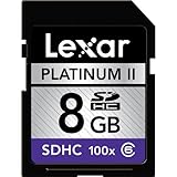 Lexar Platinum II 8 GB 100x SD/SDHC 2-Pack (LSD8GBBSBNA1002)