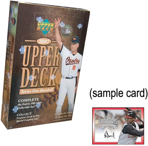 2007 Upper Deck Series 1 Baseball Cards Box
