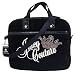 Juicy Couture Black Velour Laptop Case with Strap