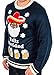 Men's Feliz Navidad and Beer Ugly Christmas Sweater in Navy By Festified
