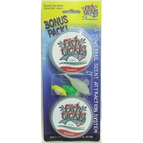 Click here to buy AQUA-SCENT Fish Tickle Attractant Pellets Anchovy BONUS PACK! 32 tablets, 2 Aqua bugs and 1 Aqua....