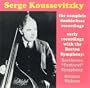 Koussevitzky: The Complete Double Bass Recordings, Early Recordings with the Boston Symphony