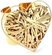 Katch by Kathy Flesch 24k Gold Plated Heart Shaped Cuff Bracelet