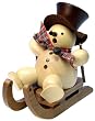 German Smoker - Snowman And Sled