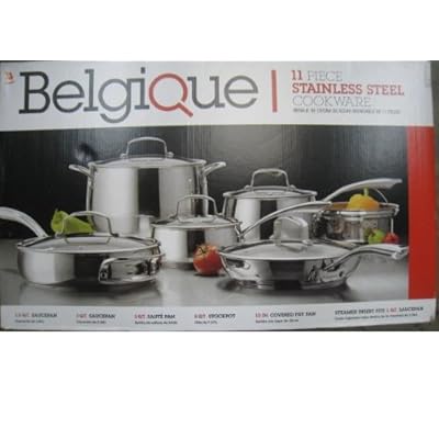 Get Belgique Stainless Steel Cookware 11 Piece Set Pictures