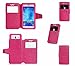 BLU Studio Selfie case, KuGi ® High quality universally PU cover + TPU Case for BLU Studio Selfie 5.0 inch smartphone. (Rose)