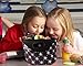 Large Lunch Bag - Insulated Neoprene Tote - Heavy Duty Zipper - 13 x 11.5 x 5 inches - for Men, Women & Kids