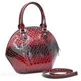 Snake Skin Embossed Bowling Bag