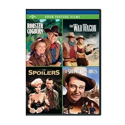 Rooster Cogburn / The War Wagon / The Spoilers (1942) / Shepherd of the Hills Four Feature Films