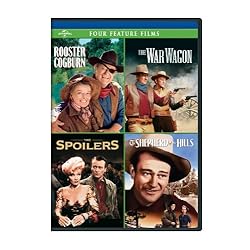 Rooster Cogburn / The War Wagon / The Spoilers (1942) / Shepherd of the Hills Four Feature Films