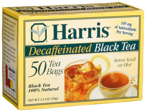 Harris® Decaffeinated Black Tea, 50 Tea Bags, 3.4-Ounce Boxes (Pack of 12) by Decaf Teas