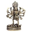 Kali Figurine Brass Religious Statues 9.5 inches