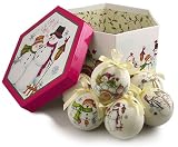 Review Dennis East  / 14-Piece Jolly Snowman Decoupage Christmas Ball Ornament Set