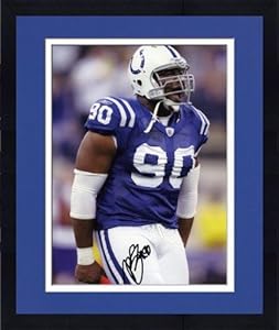 Framed Montae Reagor Indianapolis Colts Autographed 8'' x 10'' Yelling Photograph - Mounted Memories Certified