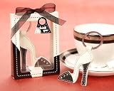 Sleek and Chic Leather Stiletto keychain (Set of 18) - Baby Shower Gifts & Wedding Favors