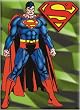 Superman Green Background Refrigerator Magnet