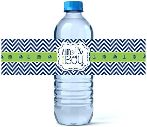 Ahoy it's A Boy Water Labels - set of 25