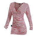 Neighborhood Langarmshirt Frauen, gestreift