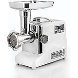 STX INTERNATIONAL STX-3000-MF Megaforce Patented Air Cooled Electric Meat Grinder with 3 Cutting Blades, 3 Grinding Plates, Kubbe and 3 Sausage Stuffing Tubes