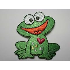 Frosch Fr�sche Tier Tiere Frog AUFN�HER APPLIKATION B�GELBILD Patch