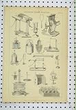 c1850 ELECTRICITY ELECTRO MAGNETISM PARTS ENGRAVING