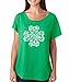 Saint Patricks Day Irish Lucky 4 Leaf Clover Dolman T-Shirt