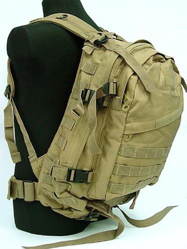 1000D 3-day Molle Assault Backpack Hiking Daypacks Black SWAT Police Tactical Military Style Assault Pack Backpac (Desert tan)