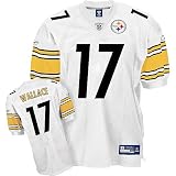 Pittsburgh Steelers Mike Wallace Authentic White Away Jersey Size 52 (X-large)