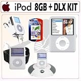 Apple 8GB iPod nano AAC/MP3 Player - Silver (3rd Generation) + Deluxe Accessory Kit