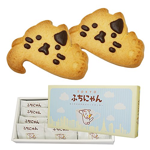 東京土産 東京ふちにゃん ねこ型チョコクッキー 12枚入