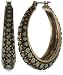 Lucky Brand Turquoise-Color Set Enamel Hoop Earrings