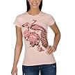 Intricate Peacock Stones Graphic Tee - Pale Pink