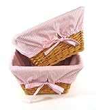 Badger Basket Wicker Square Nursery Baskets - 15" X 15" X 8" H. 0054H HONEY ....