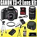 Canon EOS Rebel T3 12.2 MP CMOS Digital SLR Camera with EF-S 18-55mm f/3.5-5.6 IS II Zoom Lens & EF 75-300mm f/4-5.6 III Telephoto Zoom Lens + LPE10 Battery & Charger + 16GB Deluxe HDMI Accessory Kit