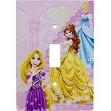 Disney Princesses Wall Plate Electric Light Switch Cover W/ Screws