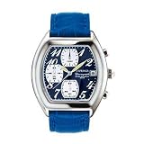 Image of J.Springs Unisex Chronograph Blue Leather Strap Watch - BFD030
