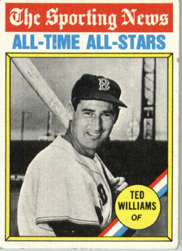 1976 Topps #347 Ted Williams Boston Red Sox Baseball Card In a Protective Screwdown Display Case